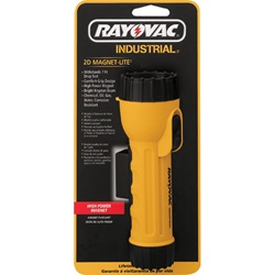 Rayovac Industrial 2D Yellow Industrial Flashlight with Krypton Bulb and Magnet IN2-KML