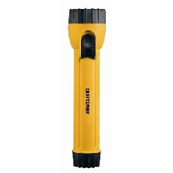 3D Yellow Industrial Flashlight with Ring Hanger IN3