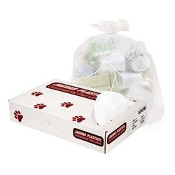 High-Density Commercial Can Liners, Bulk Pack, Natural Color JAG-H2424L