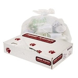 White, Linear Low-Density Commercial Can Liners, Bulk Pack JAG-W4046X
