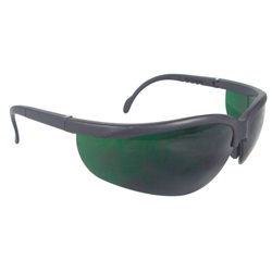 Radians Journey Safety Glasses - Smoke Frame - Green 5.0 IRUV Lens JR0150ID