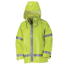 Bulwark FR Hi-Visibility Flame-Resistant Rain Jacket - 9.5 oz. JXN2YE