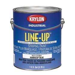 Krylon Line-Up Bulk Water Based Pavement Striping Paint - 4-1 Gallon Pails - Parking Lot Blue K41131881-16