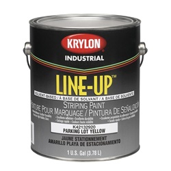 Krylon Line-Up Bulk Solvent Based Pavement Striping Paint - 4-1 Gallon Pails - Parking Lot Yellow K42132920-16