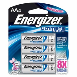 Energizer Lithium AA Batteries, e2, 4-pack L91BP-4