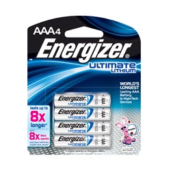 Energizer Lithium AAA Batteries, e2, 4-pack L92BP-4