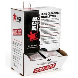 MCR Safety Lens Cleaning Towelettes - 100 Wipes LCTC
