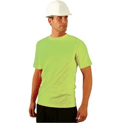 Occunomix Non-Ansi Cotton T-shirt - Lime/Orange LUX-300