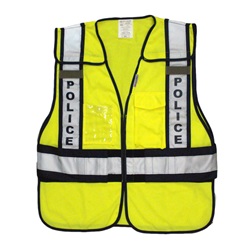 Yellow ANSI 207-2006 Police Safety Vest LUX-PSP