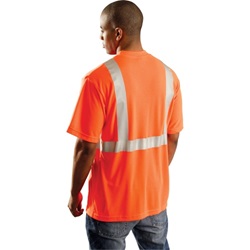 OccuNomix Classic Standard Wicking Hi-Visibility T-Shirt Orange LUX-SSETP2-Orange