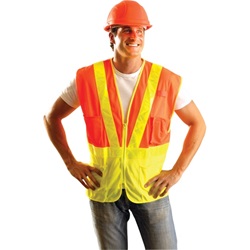 OccuNomix Class 2 Surveyor's Vest in Yellow/Orange LUX-SSLM2Z-Yellow