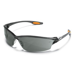 Crews Law 2 Safety Glasses - Smoke Frame - Gray Lens LW212