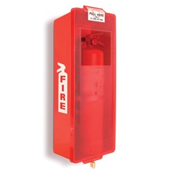 Mark II Jr. Plastic Fire Extinguisher Cabinet Red Tub/Red Cover M2JMBR