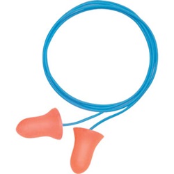 Max 33 NRR Single-Use Earplugs - Corded Polybag 100/Box MAX30