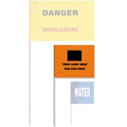 Presco Printed Wire Marking Flags 4x5 MF45PRW