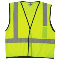 ML Kishigo 1193 Economy Series 1-Pocket Mesh Safety Vest - Yellow/Lime MLK-1193