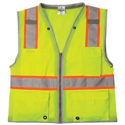 ML Kishigo 1510 Brilliant Series Heavy Duty Safety Vest - Yellow/Lime MLK-1510