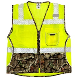 ML Kishigo 1523 Heavy Duty Mossy Oak Break-Up Infinity Safety Vest - Yellow/Lime MLK-1523