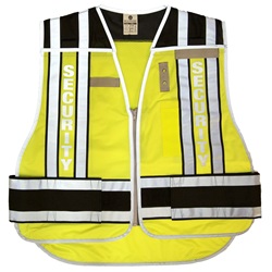 ML Kishigo 4007BZ 400 PSV Pro Series Security Safety Vest - Lime/Black MLK-4007BZ