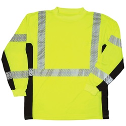 ML Kishigo 9134 Black Series Class 3 Long Sleeve T-Shirt - Yellow/Lime MLK-9134