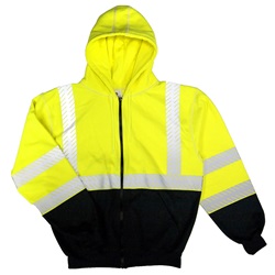 ML Kishigo F407 Black Series FR Sweatshirt Hoodie - Yellow/Lime MLK-F407