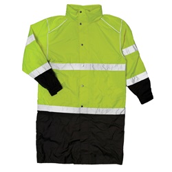ML Kishigo RWJ108 Brilliant Series Long Raincoat - Yellow/Lime MLK-RWJ108