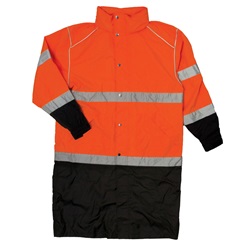 ML Kishigo RWJ109 Brilliant Series Long Raincoat - Orange MLK-RWJ109