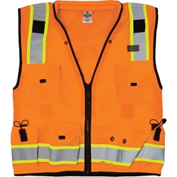 ML Kishigo S5001 Professional Surveyors Safety Vest - Orange MLK-S5001