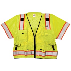 ML Kishigo S5010 Professional Class 3 Surveryor Safety Vest - Yellow/Lime MLK-S5010