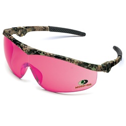 Crews Mossy Oak Storm Safety Glasses - Camo Frame - Pink Lens MO11V