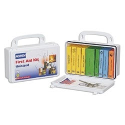 North Safety Unitized First Aid Kit, 10 Unit, Plastic N-019708-0005L
