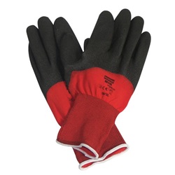 NorthFlex Red X Foamed PVC Knuckle and Palm Coated Gloves NF11X