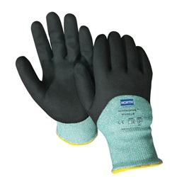 North Safety NFD35X Northflex Oil Grip Gloves - Dyneema Shell - Green - 3/4 Hand Dip NFD35X