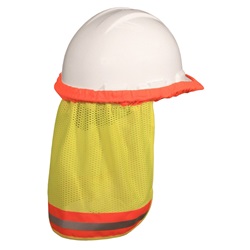 Radians FR Neck Shade for Cap or Full Brim Hard Hats - Yellow/Lime NSG-Green