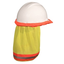 Radians FR Neck Shade for Cap or Full Brim Hard Hats - Yellow/Lime NSG-Green