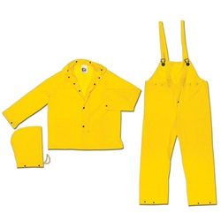 MCR Safety Squall .20mm Single Ply,PVC 3 PC Suit O703