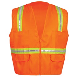 OK-1 Non-ANSI High Visibility Orange Construction Vest OK1-DSO