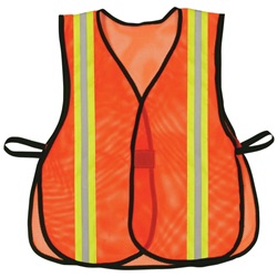 OK-1 Non-ANSI High Visibility Open Mesh Vest with Triple Reflective Trim OK1-OV3