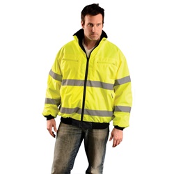 OK-1 4201 Class 3 Classic Reversible Bomber Jacket - Yellow/Lime OK4201