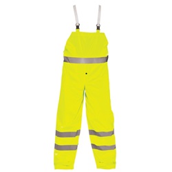 OK-1 ANSI Class E Lime Bib Overalls, Snap-fly Front OK4951