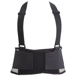 OK-1 Price Point Elastic Back Support, Lumbar Stays, Black OK90S