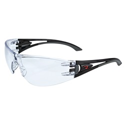 Radians Optima Safety Glasses - Black Temples - Clear Lens OP1010ID