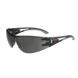 Radians Optima Safety Glasses - Black Temples - Smoke Lens OP1020ID