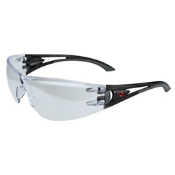 Radians Optima Safety Glasses - Black Temples - Clear Indoor/Outdoor Lens OP1090ID