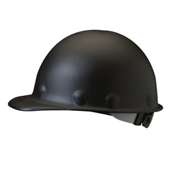 Fibre Metal P2A Roughneck High Heat Ratchet Cap Style Hard Hat - Black P2ARW11