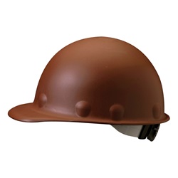 Fibre Metal P2A Roughneck High Heat Ratchet Cap Style Hard Hat - Brown P2ARW12