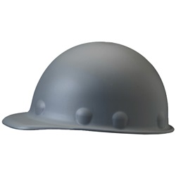 Fibre-Metal Roughneck Fiberglass Hard Hat - 8-pt Swingstrap Suspension - Gray P2ASW09