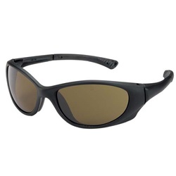 Crews Plasma Safety Glasses - Black Frame - Brown Lens PA11B