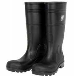 River City 16 Inch Steel Toe PVC Work Boots - Black PBS120