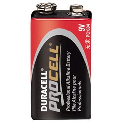 Duracell PROCELL Alkaline Batteries, 9V Size - 12 Batteries PC1604-12